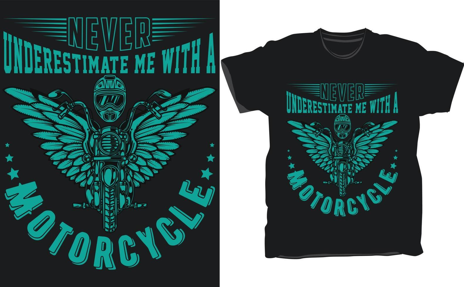 exklusiv motorcykel t-shirt vektor design mall.