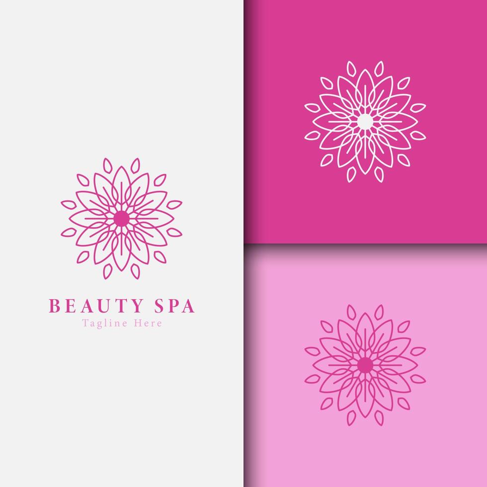 spa och skönhet logotyp vektor