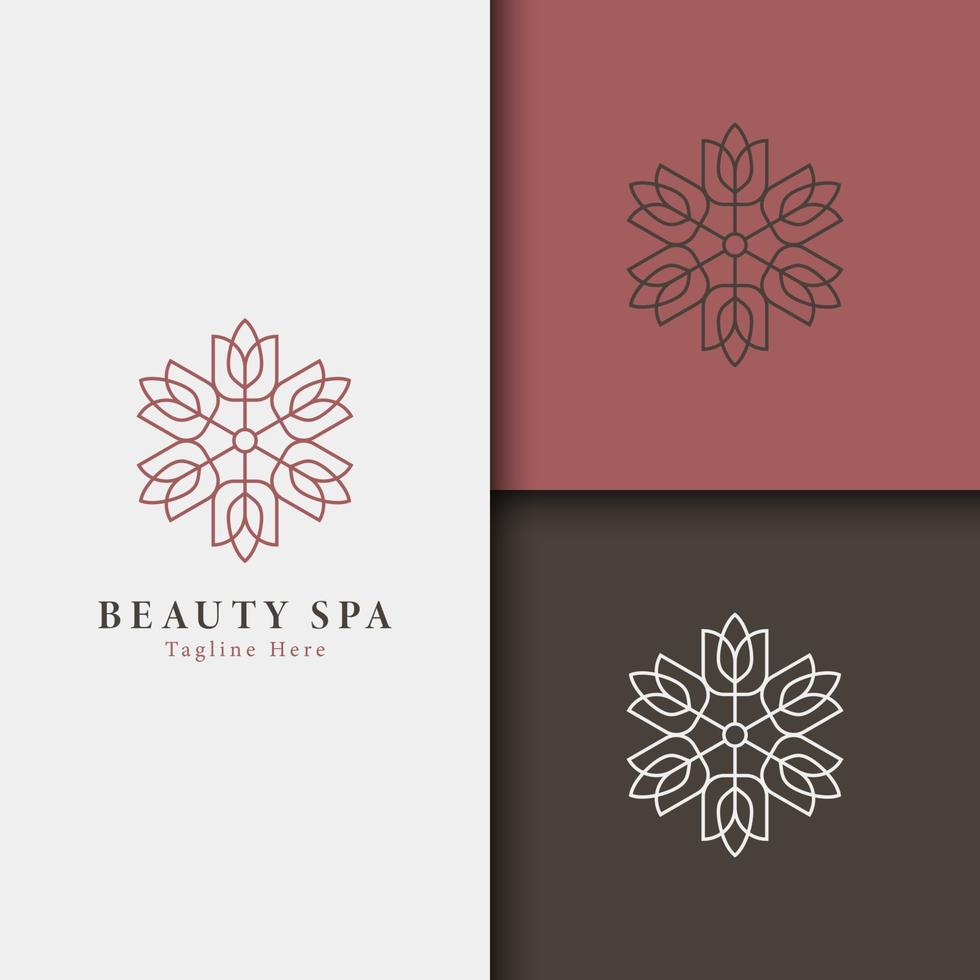 spa och skönhet logotyp vektor