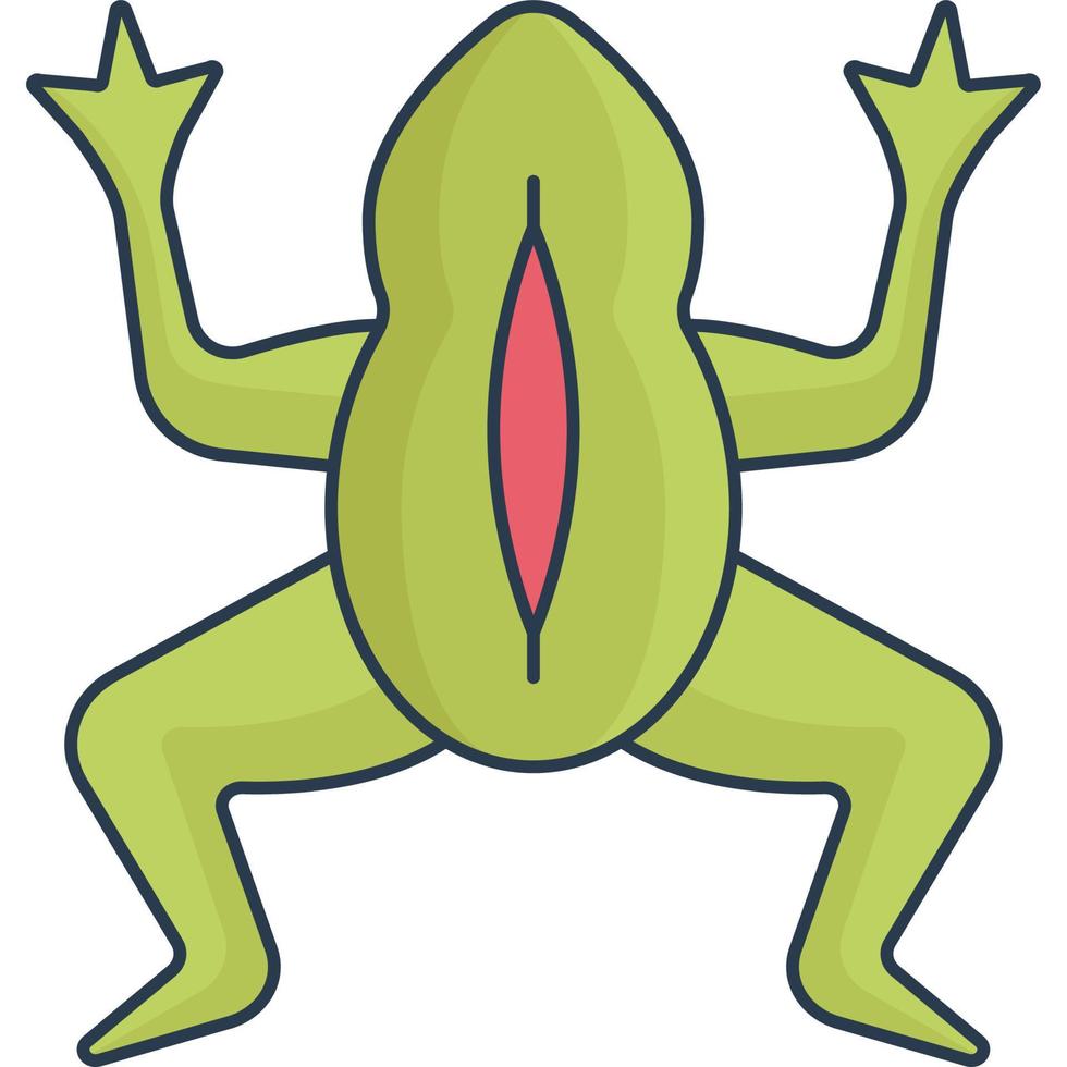 Frosch-Experiment-Symbol vektor