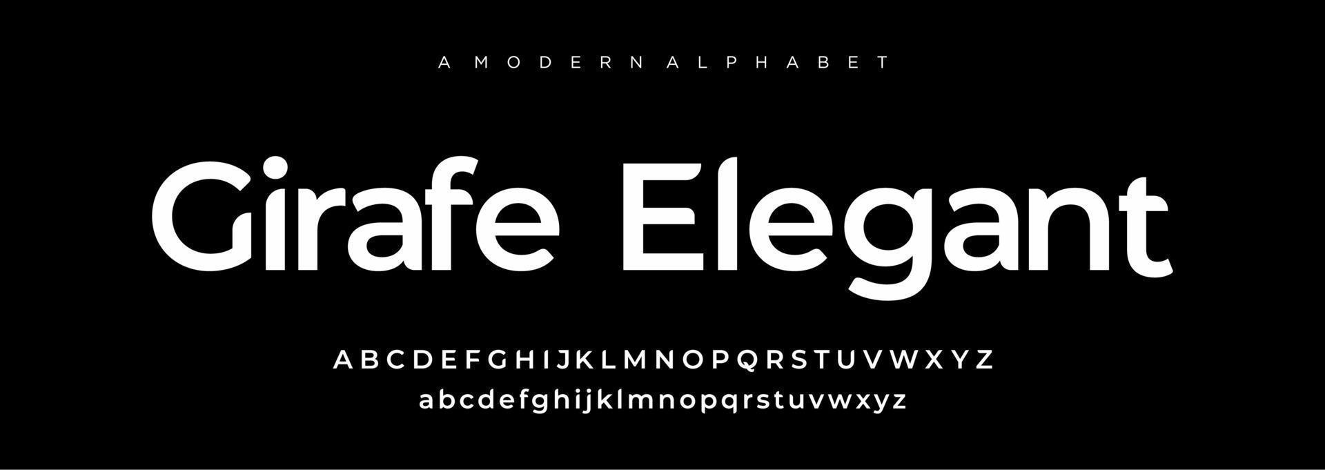 alfabet brev font elegant grymt bra vektor