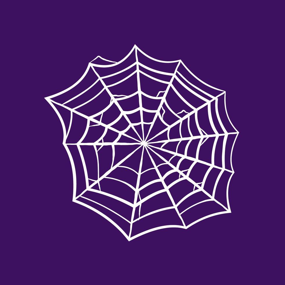 klibbig Spindel webb vektor