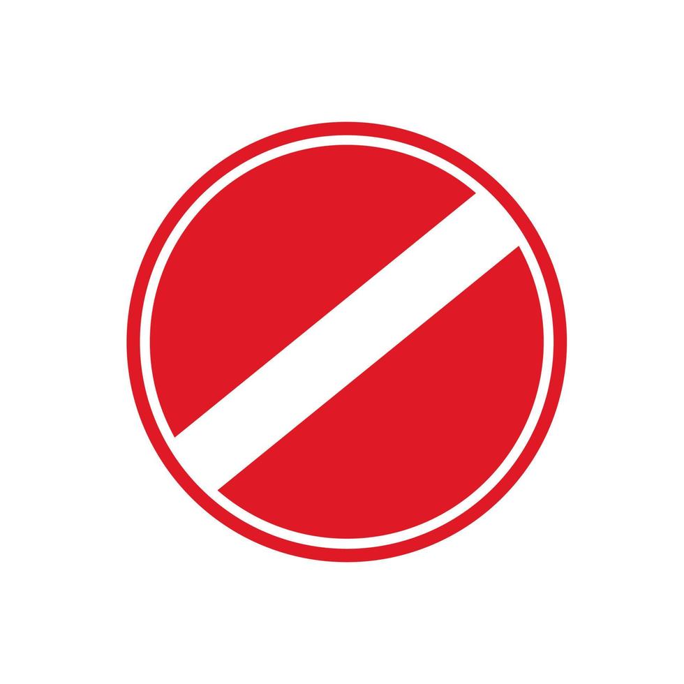 förbud förbjuda ikon. vektor illustration