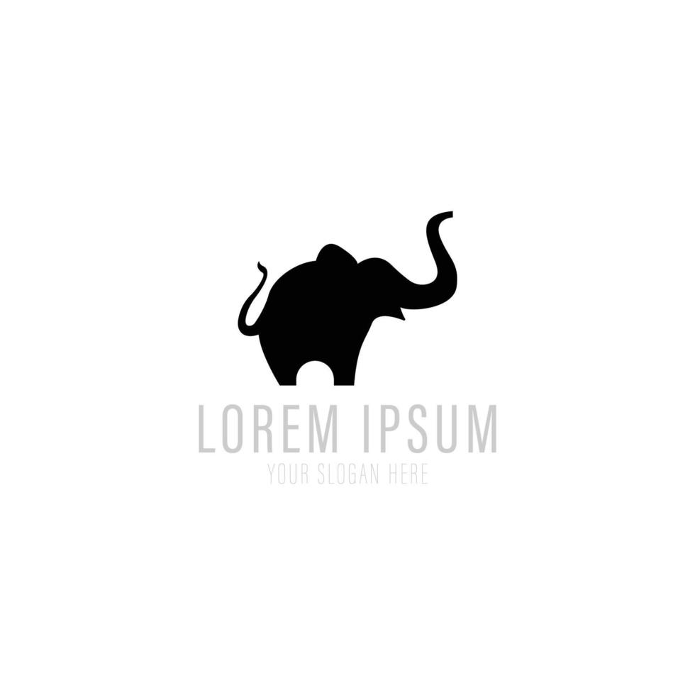 elefant logotyp ikon mönster vektor