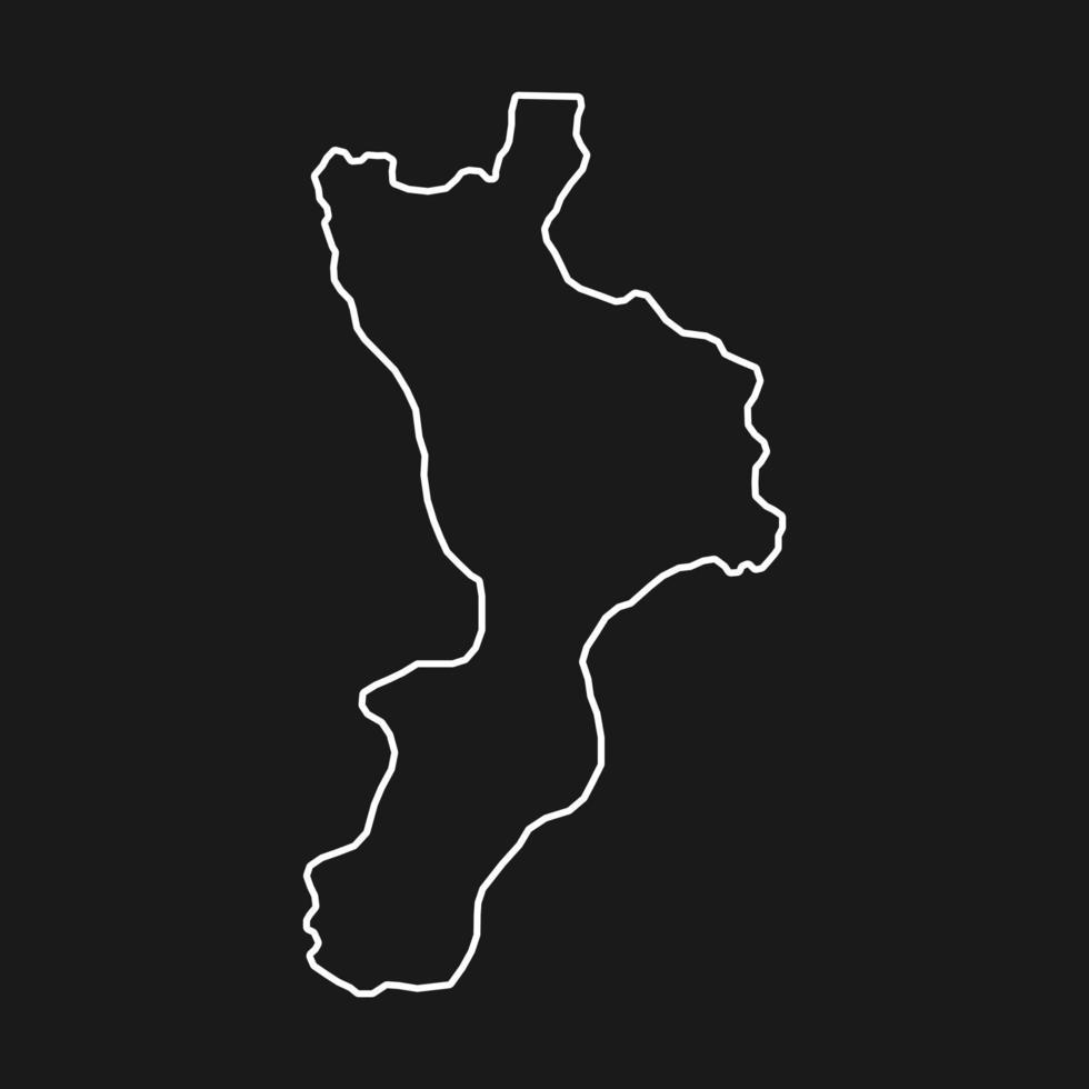 kalabrien karte. Region Italien. Vektor-Illustration. vektor