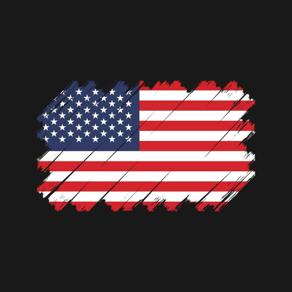 amerikanska flaggan vektor. National flagga vektor