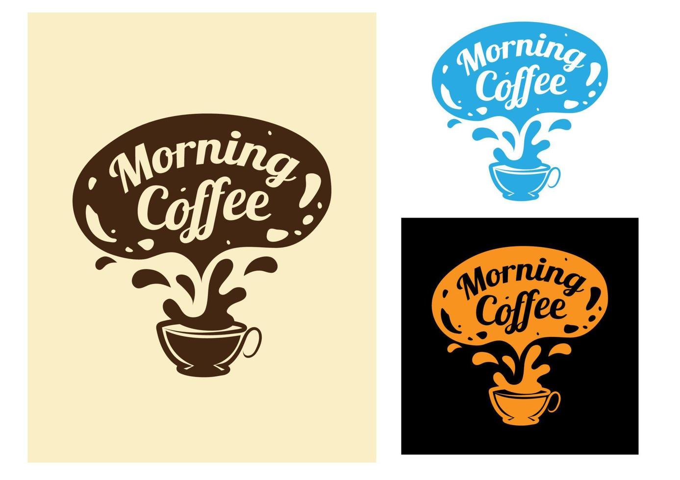 Morgenkaffee-Symbol vektor