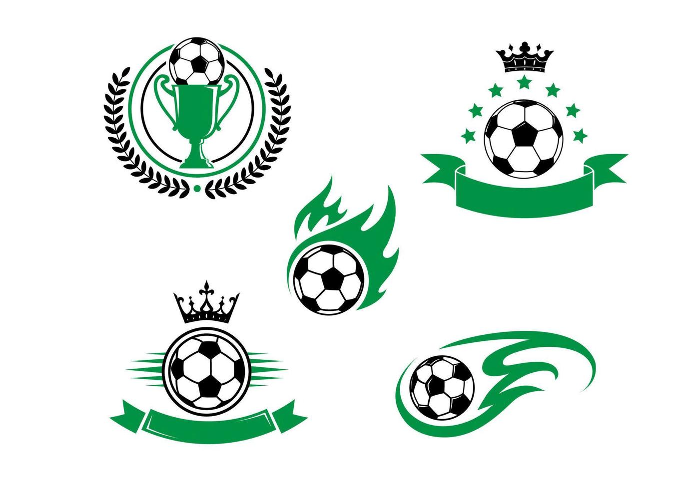 fotboll och fotboll design element vektor