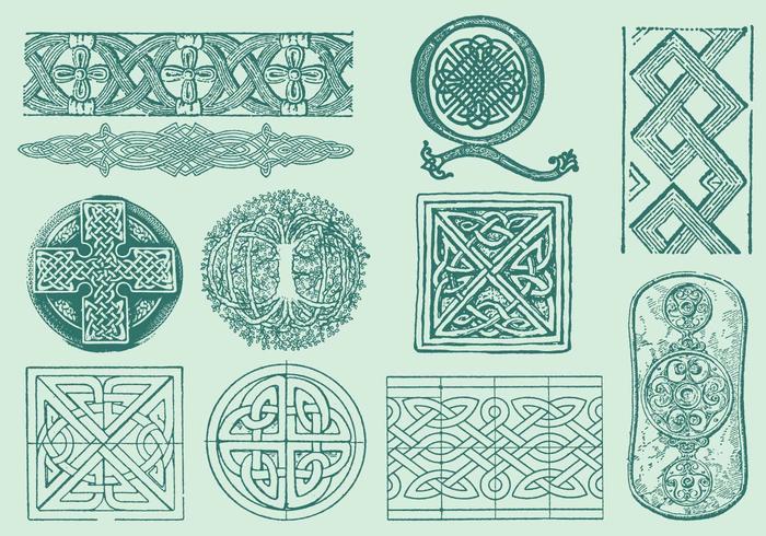 Keltiska dekorationer vektor
