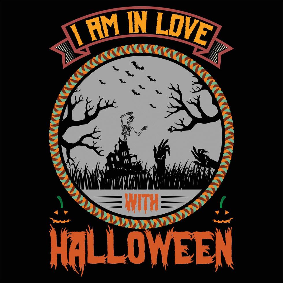 de ny halloween t-shirt vektor design