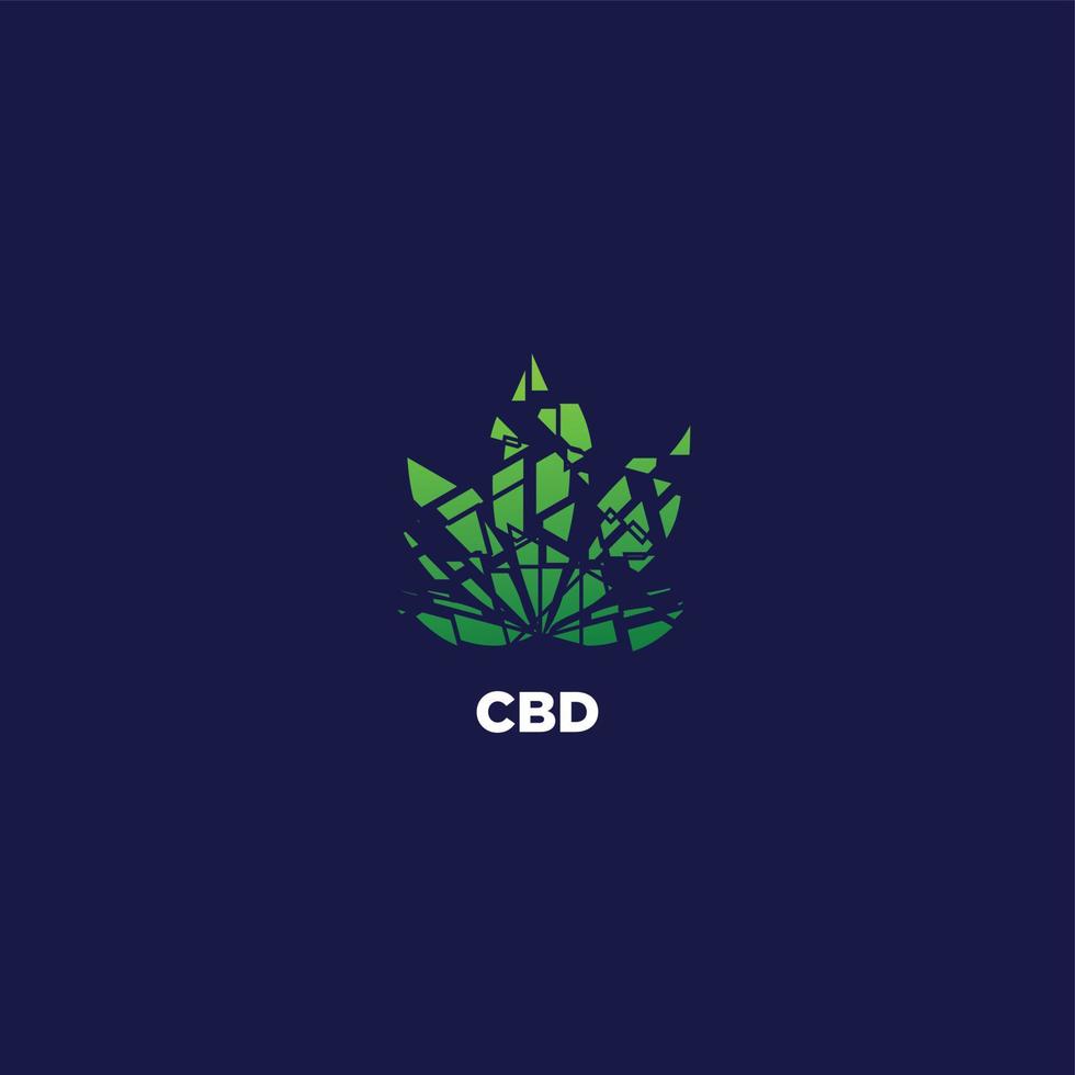 cannabis logotyp design, modern cannabis logotyp vektor