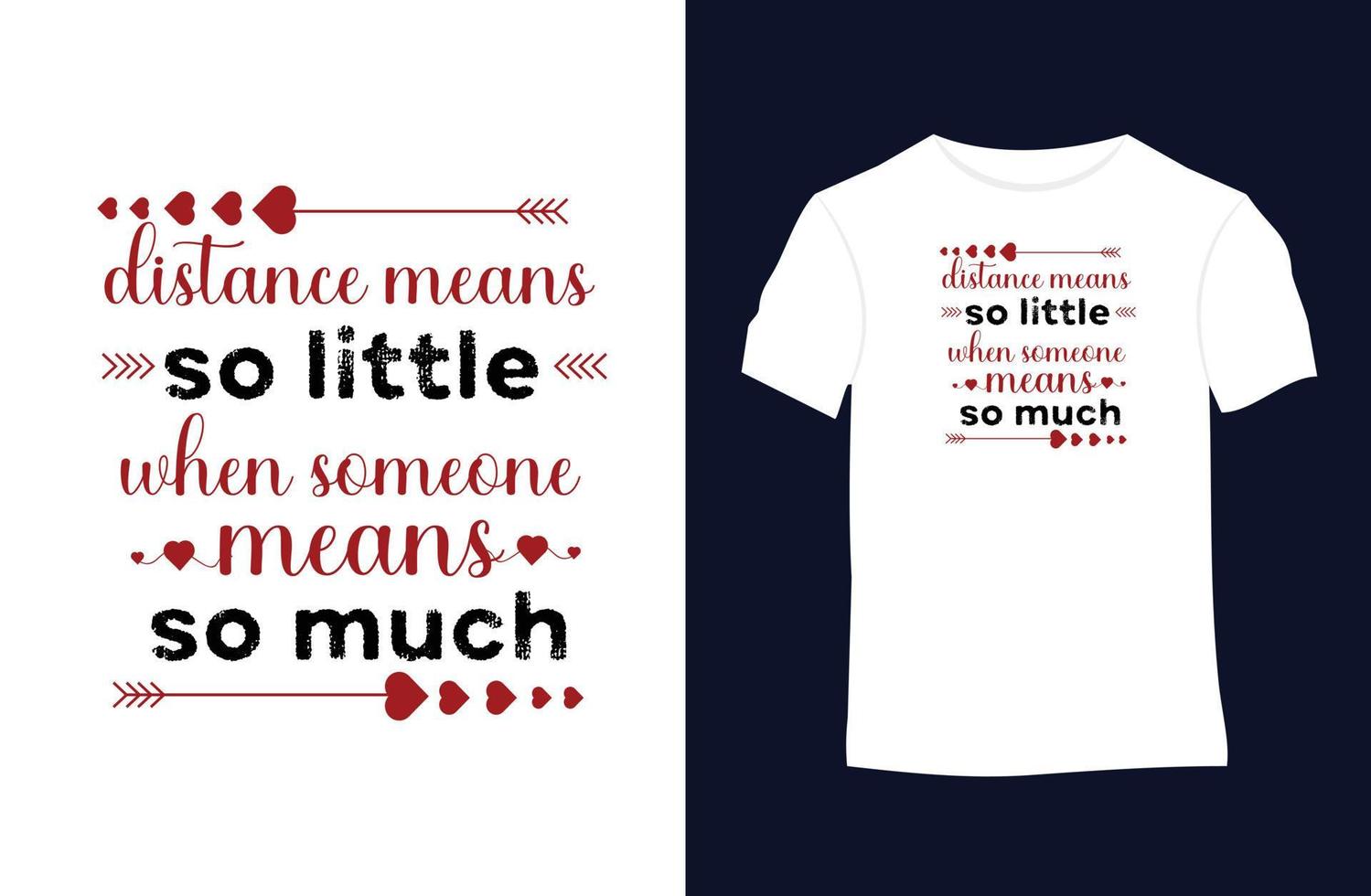 Valentinstag-Vektor-T-Shirt-Design mit Silhouetten, Typografie, Druck, Vektorillustration vektor