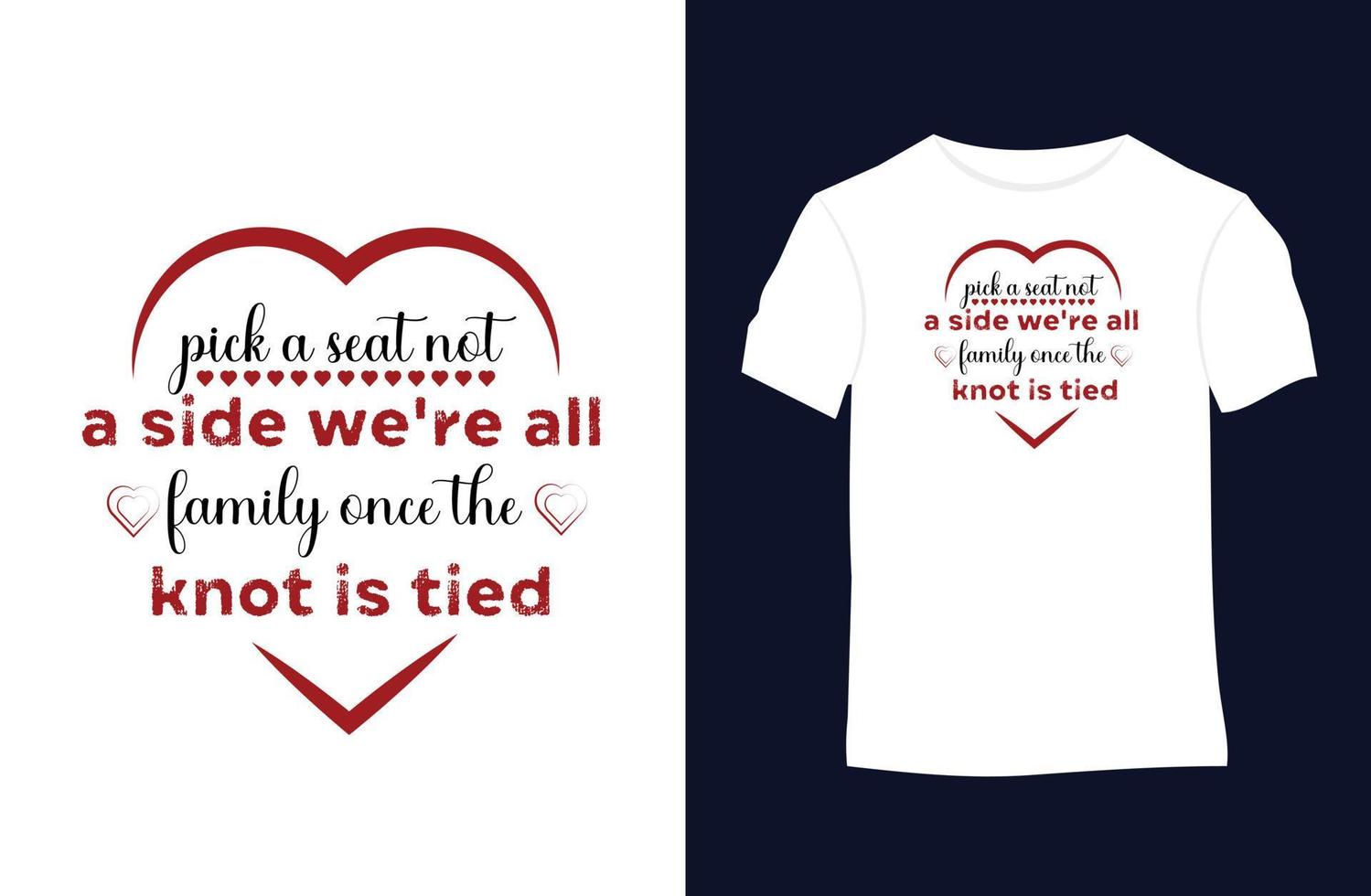 Valentinstag-Vektor-T-Shirt-Design mit Silhouetten, Typografie, Druck, Vektorillustration vektor