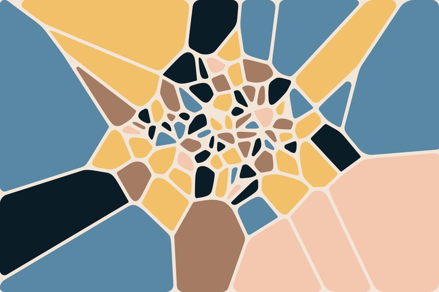 voronoi färgrik diagram geometrisk bricka textur, bakgrund, sten textur, skriva ut tyg vektor mosaik- mönster