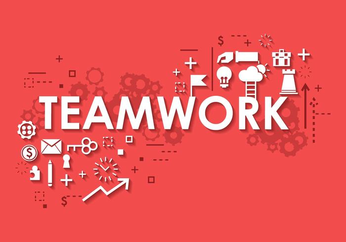 Business Teamwork Banner Hintergrund vektor