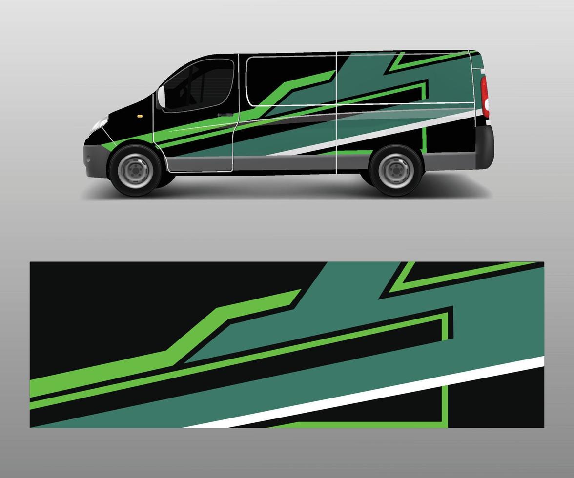 auto aufkleber van designs. Wrap-Designs-Vorlagenvektor. vektor