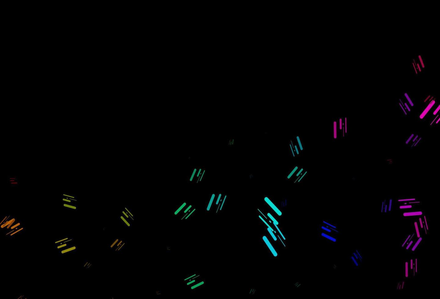 mörk flerfärgad, regnbågens vektorstruktur med färgglada linjer. vektor