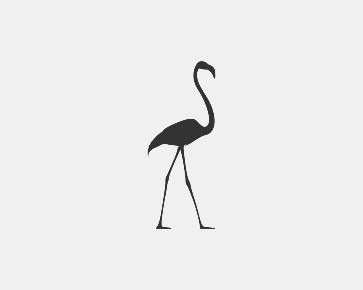 flamingo vektor siluett
