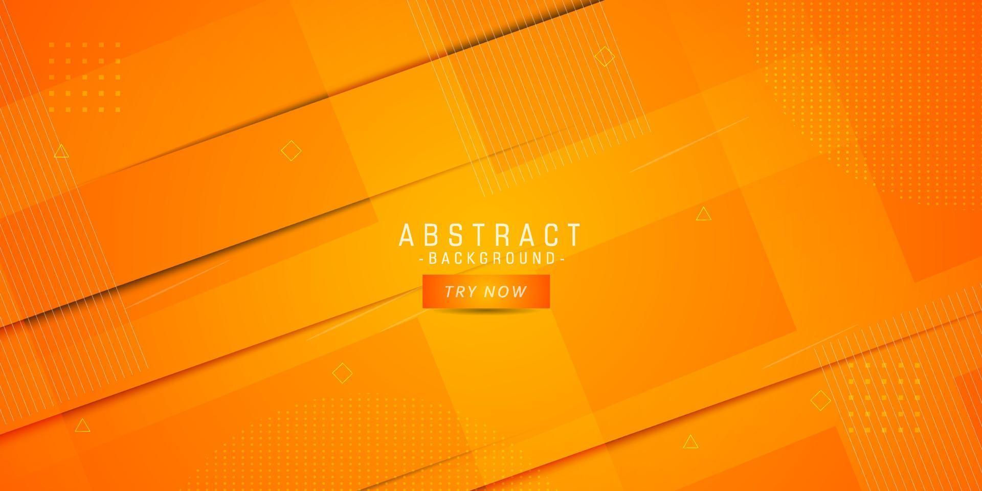 abstrakt orange bakgrund med enkla lines.colorful orange design. ljust och modernt med skugga 3d-koncept. eps10 vektor