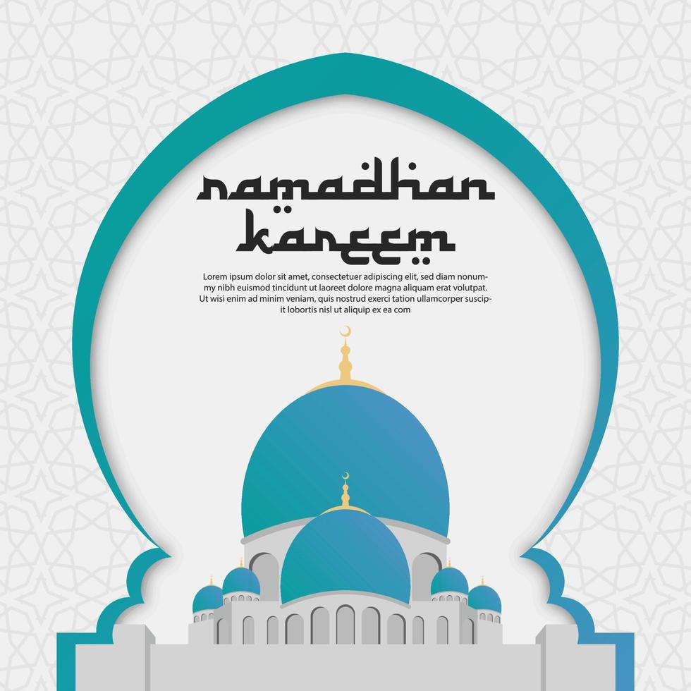 islamic moské bakgrund Ramadhan kareem IED mubarak al fitr vektor