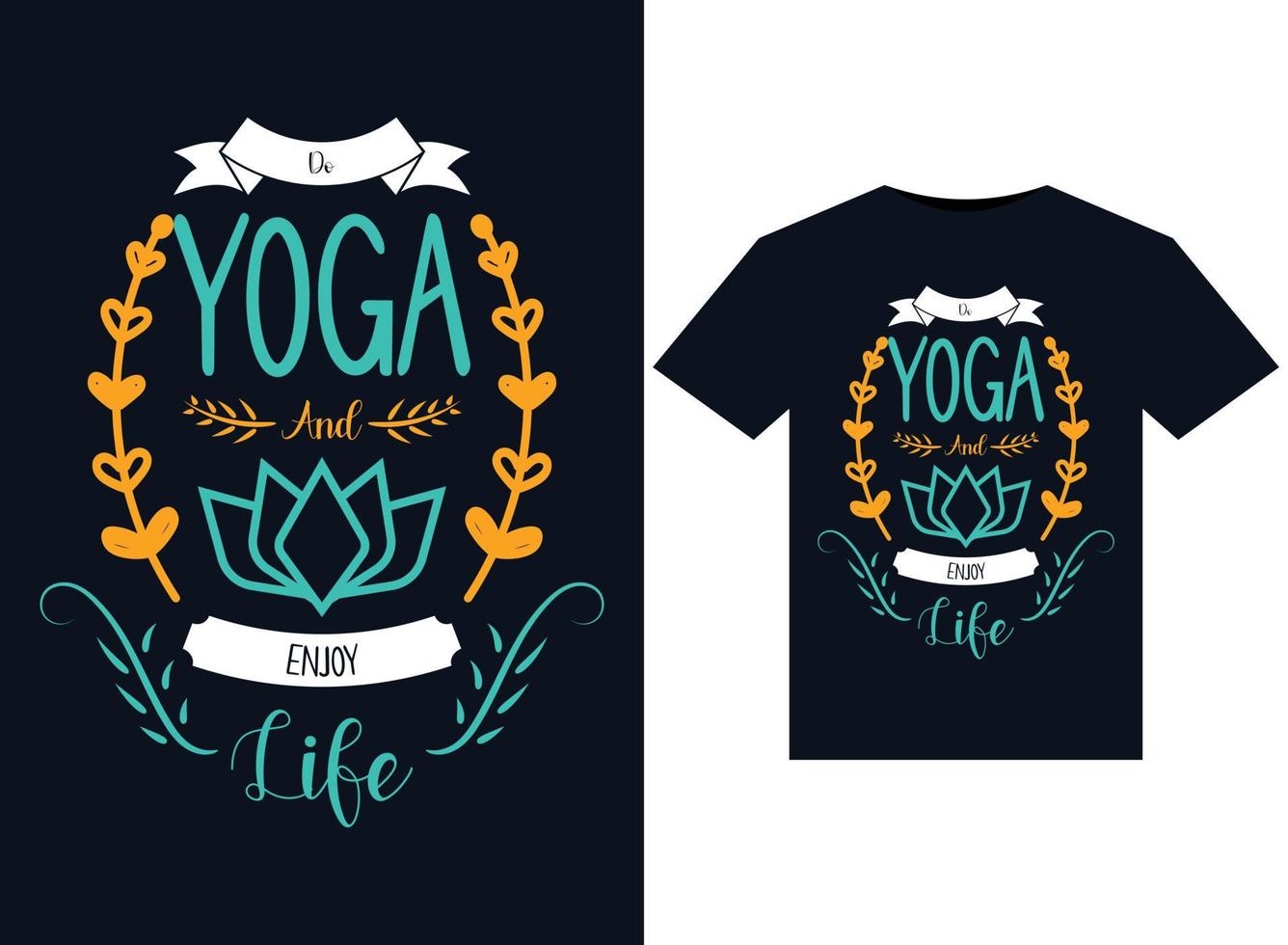 yoga utgångar i de värld eftersom allt är länkad till vektor illustration för tryckfärdig t-shirt design