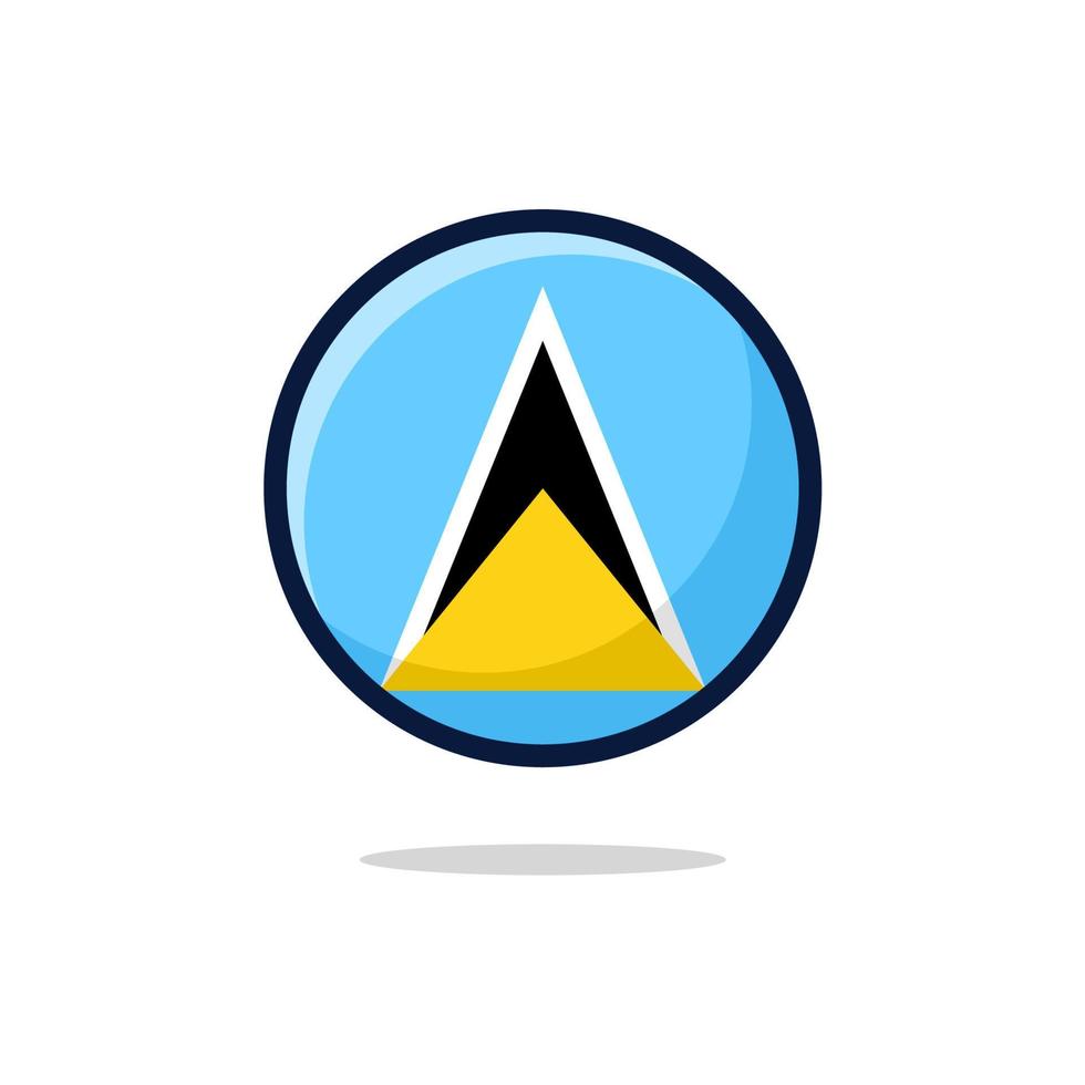 St. Lucia Flaggensymbol vektor