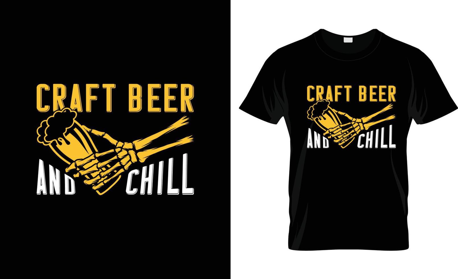 Craft-Bier-T-Shirt-Design, Craft-Bier-T-Shirt-Slogan und Bekleidungsdesign, Craft-Bier-Typografie, Craft-Bier-Vektor, Craft-Bier-Illustration vektor