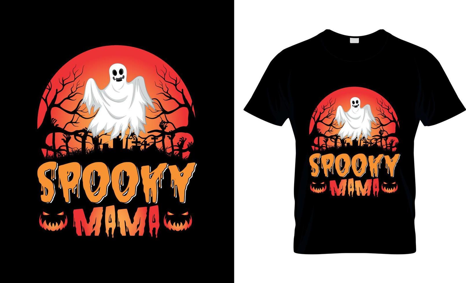 Halloween-T-Shirt-Design, Halloween-T-Shirt-Slogan und Bekleidungsdesign, Halloween-Typografie, Halloween-Vektor, Halloween-Illustration vektor