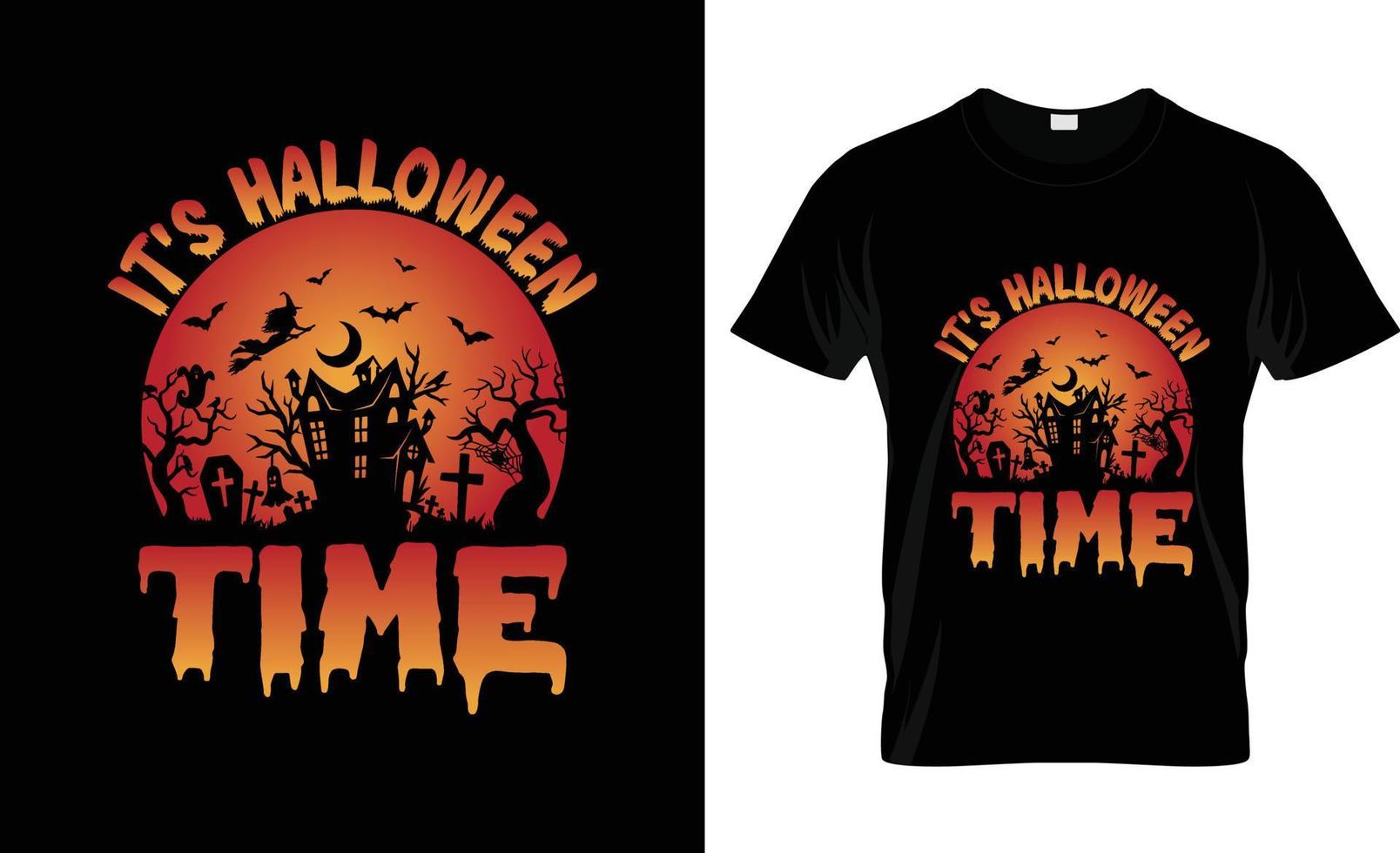 Halloween-T-Shirt-Design, Halloween-T-Shirt-Slogan und Bekleidungsdesign, Halloween-Typografie, Halloween-Vektor, Halloween-Illustration vektor