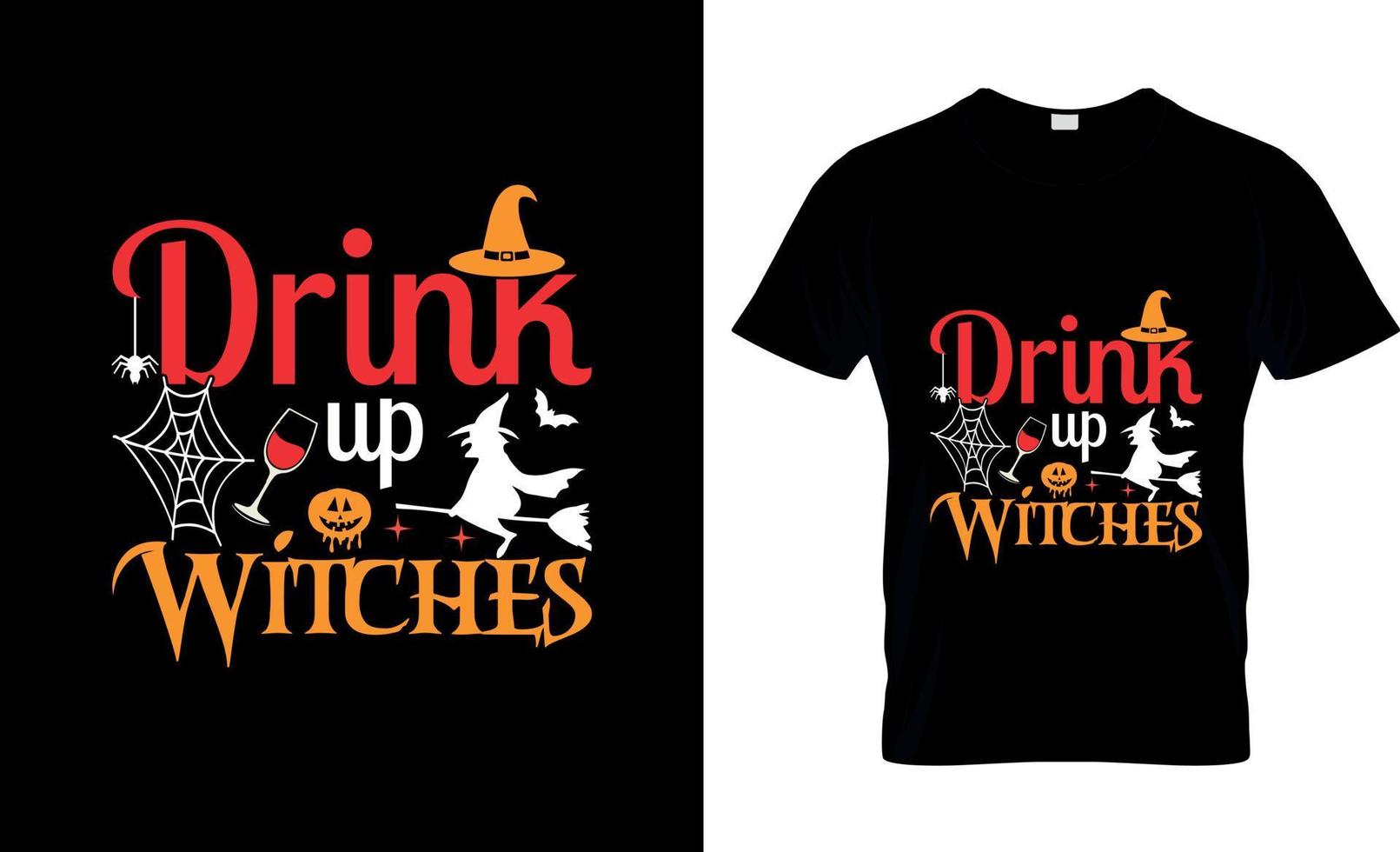 Halloween-T-Shirt-Design, Halloween-T-Shirt-Slogan und Bekleidungsdesign, Halloween-Typografie, Halloween-Vektor, Halloween-Illustration vektor