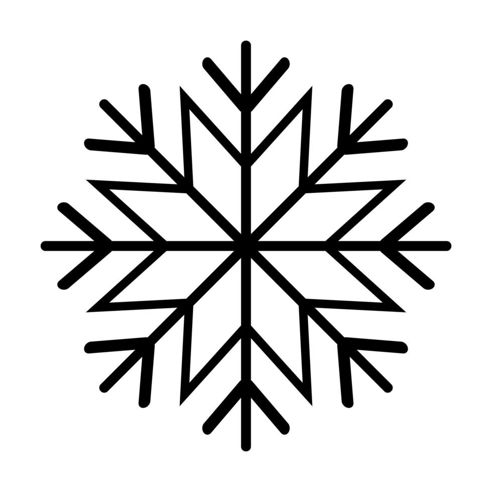 snöflinga ikon vektor tecken symbol