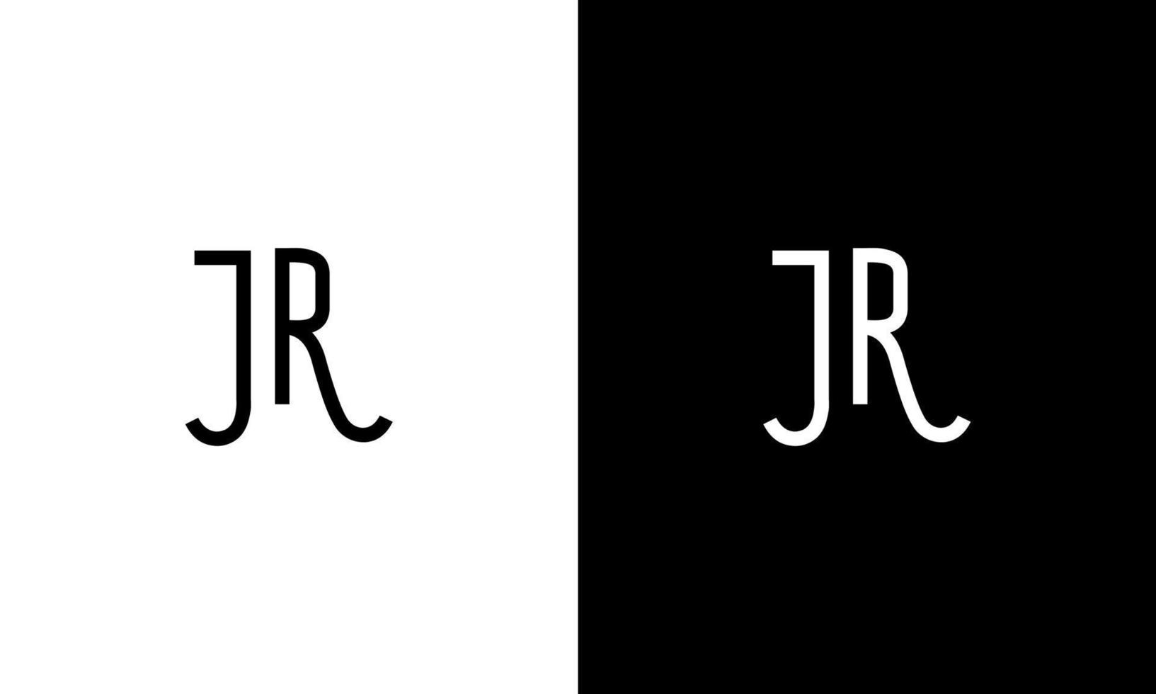 Buchstabe Jr Vektor Logo kostenlose Vorlage kostenloser Vektor