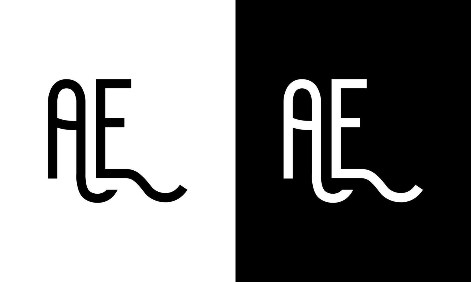 Buchstabe ae Vektor Logo kostenlose Vorlage kostenloser Vektor