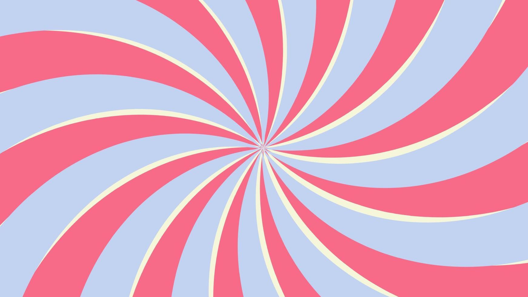 ästhetische retro rosa und blaue spiralgestreifte hintergrundillustration, perfekt für tapeten, hintergrund, postkarte, hintergrund, banner für ihr design vektor