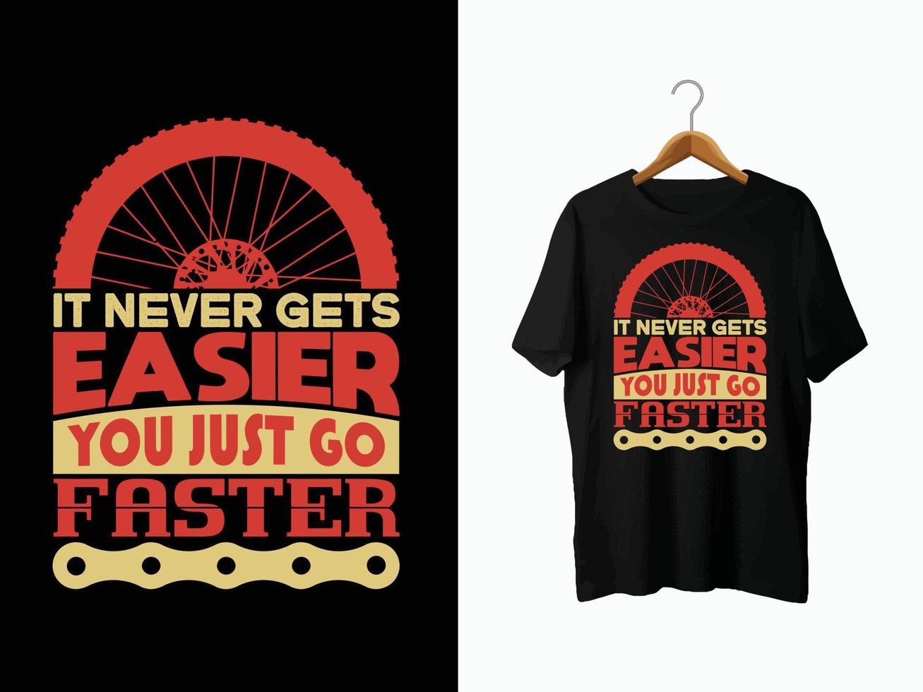 Fahrrad-T-Shirt-Design vektor