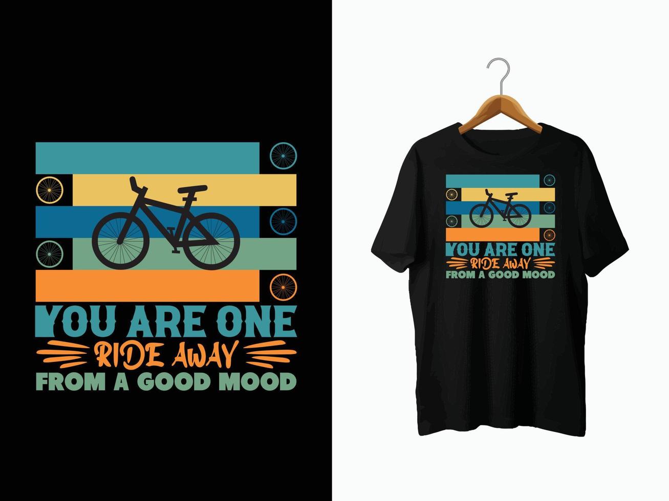 cykel t-shirt design vektor