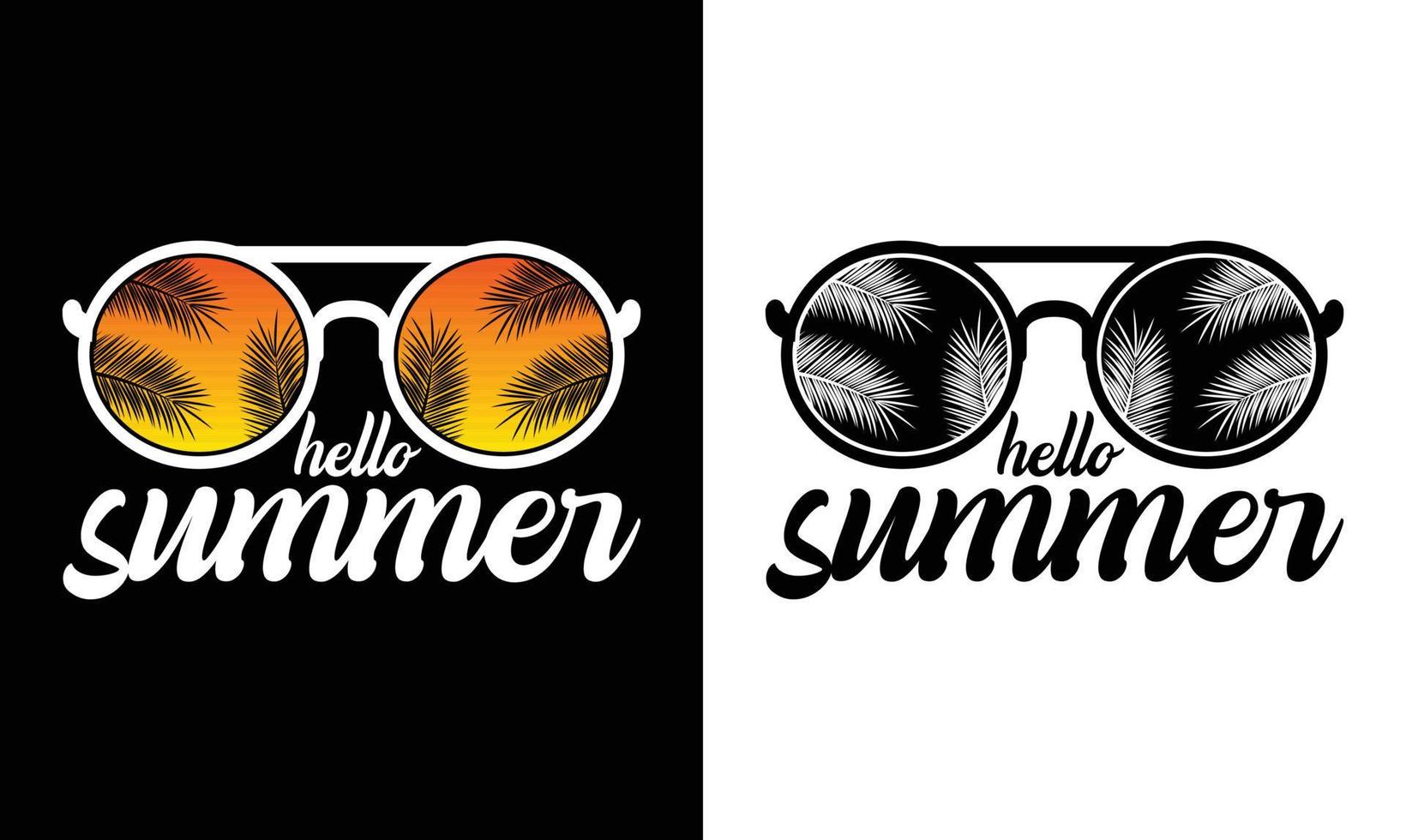 Sommer-Zitat-T-Shirt-Design vektor