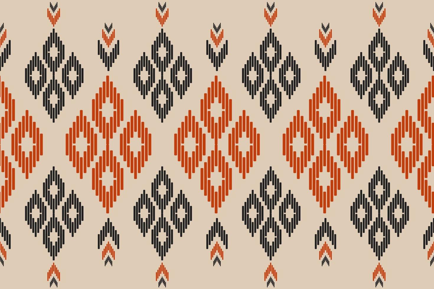 abstrakte Ikat-Musterkunst. geometrisches ethnisches orientalisches nahtloses muster traditionell. vektor