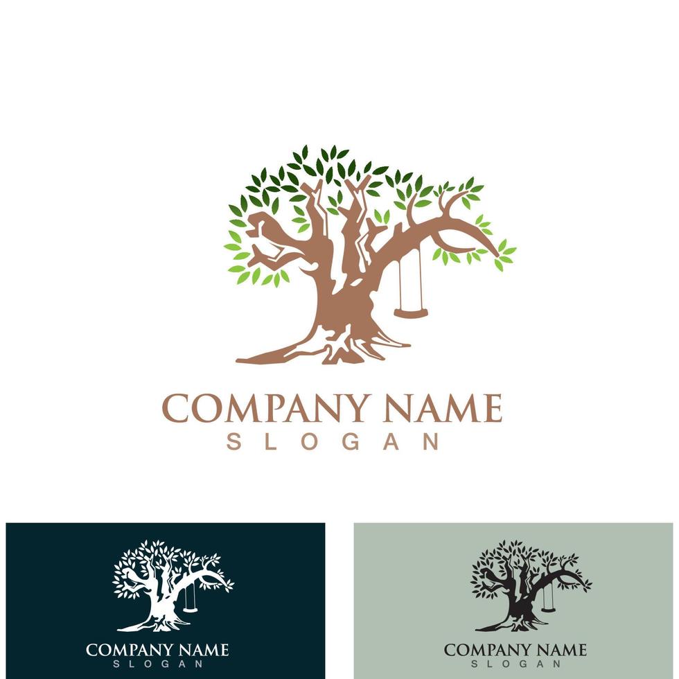 Baum-Logo-Natur-Design-Bild des Baum-Ökologie-Elements vektor