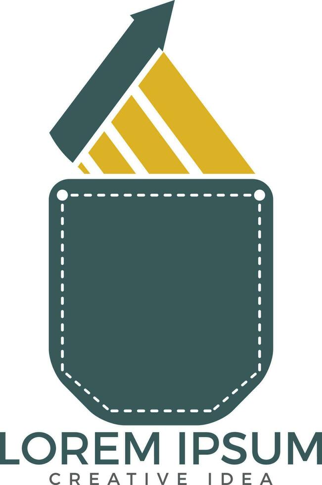 Taschenhändler-Logo-Design. Taschen- und Business-Grafik-Icon-Design. vektor