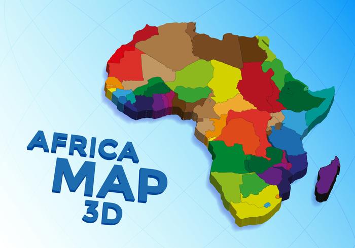 Afrika Karta Vector Gratis