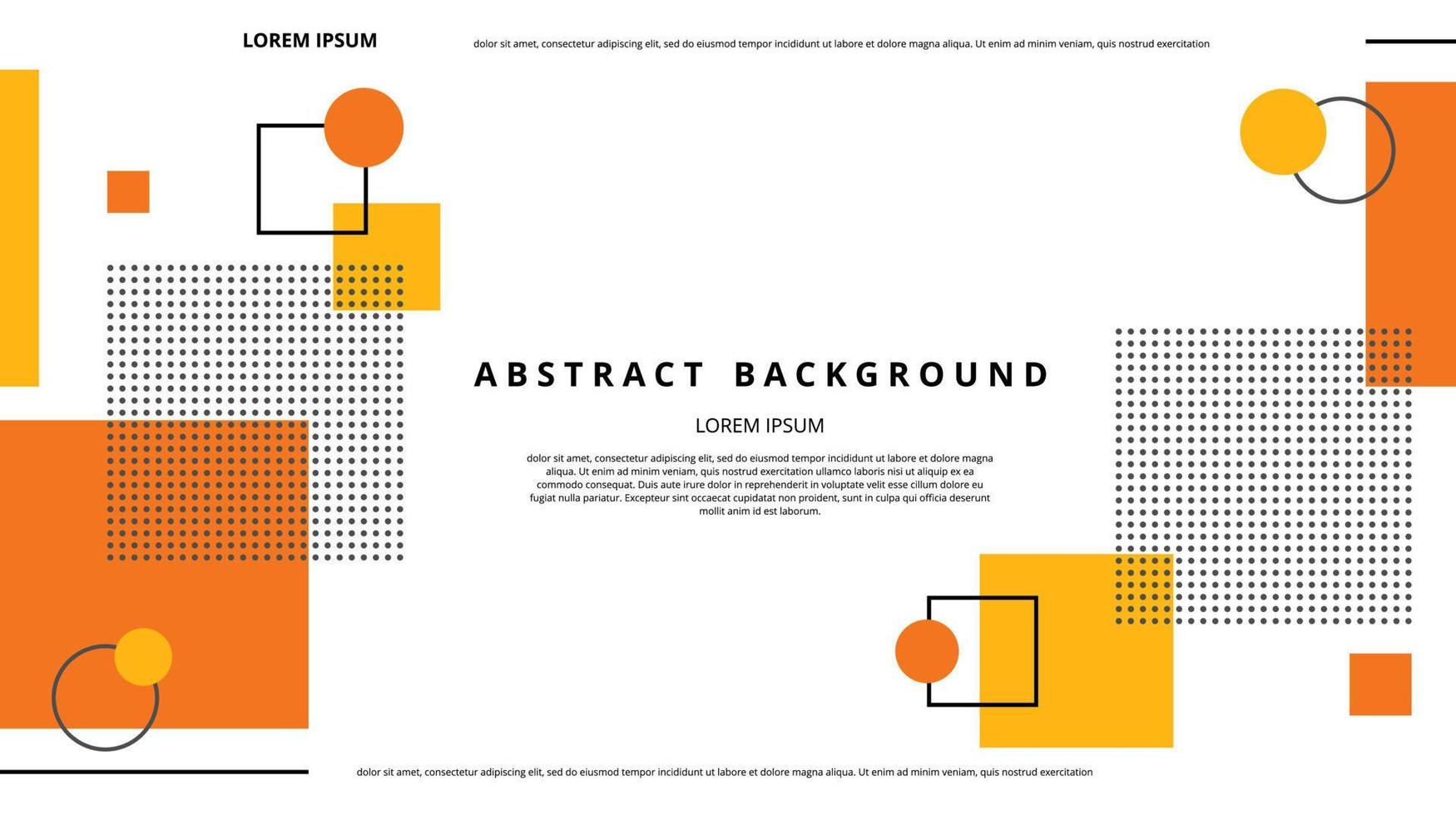 abstrakter flacher geometrischer Formenhintergrund vektor