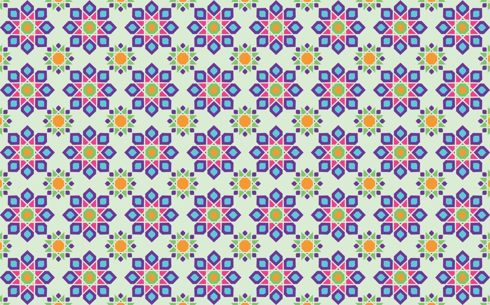 isometrisk färgrik marockansk mosaik, bricka sömlös mönster bakgrund. vektor