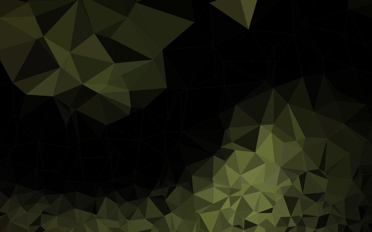 mörkgrön vektor triangel mosaikstruktur.