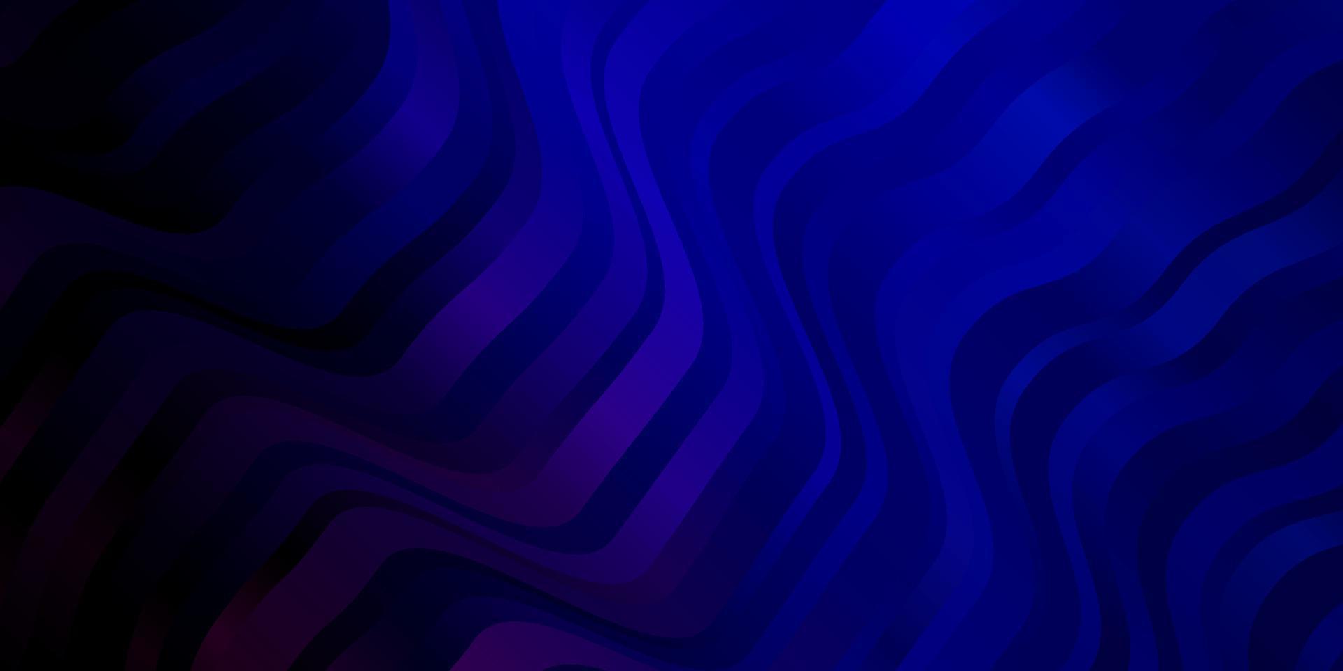mörkrosa, blå vektorstruktur med kurvor. vektor