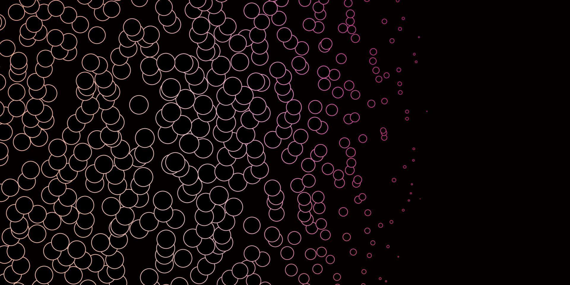 dunkelrosa Vektorhintergrund mit Punkten. vektor