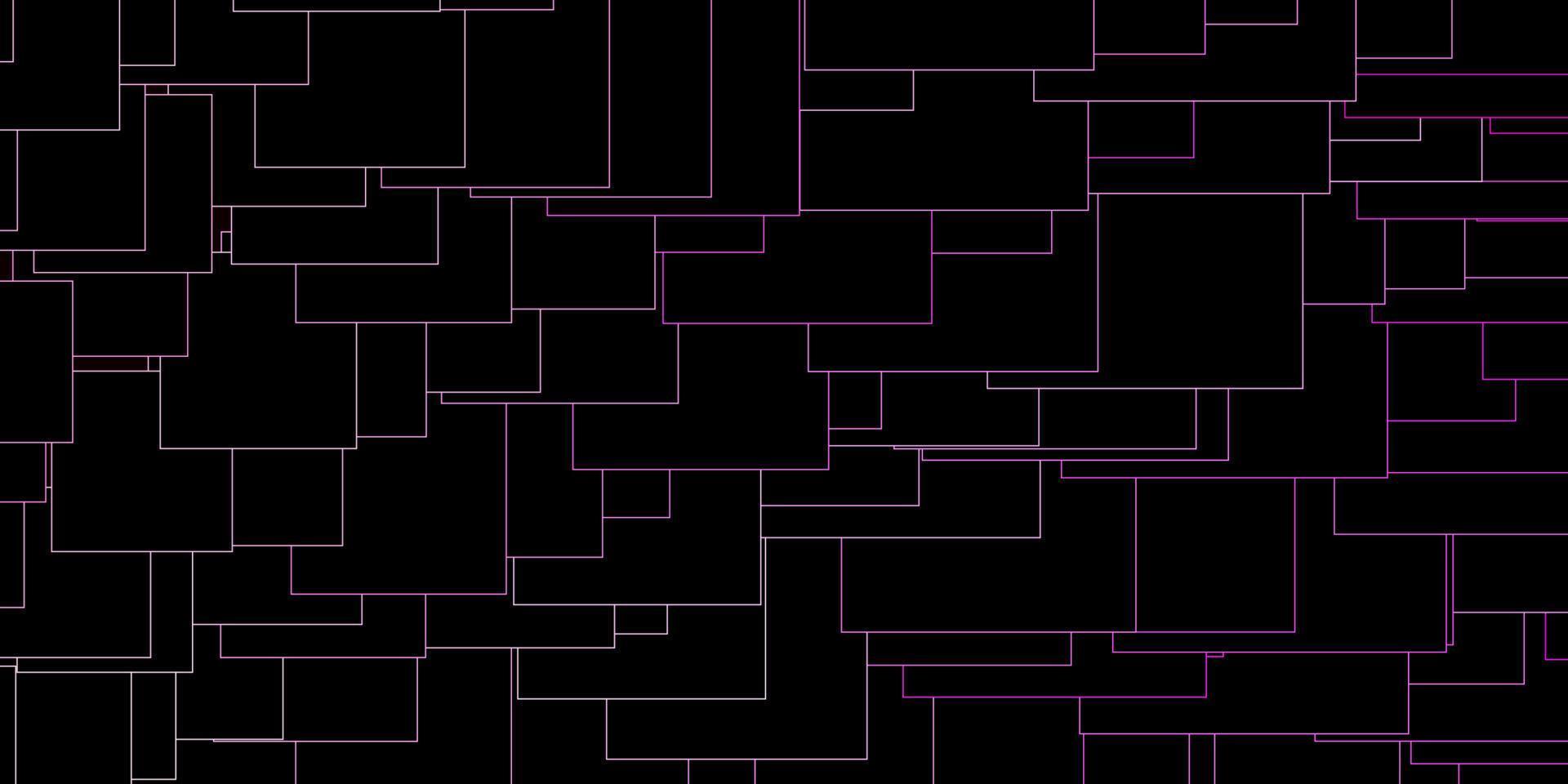 dunkelrosa, gelber Vektorhintergrund mit Rechtecken. vektor