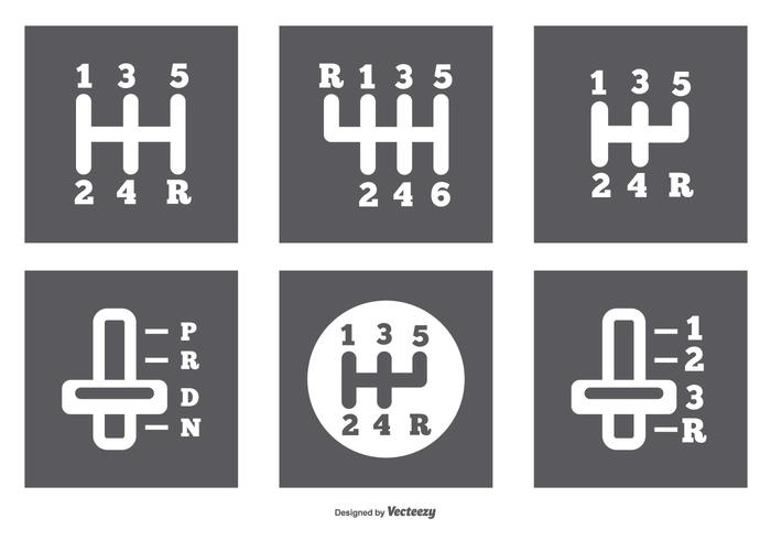 Getriebe Icon Set vektor