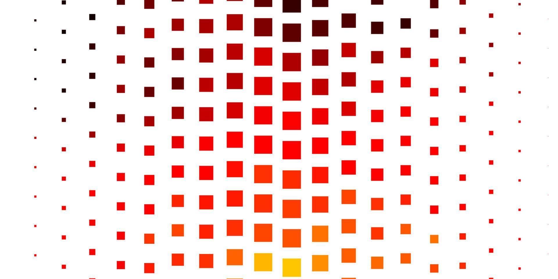 ljusröd, gul vektorbakgrund med rektanglar. vektor