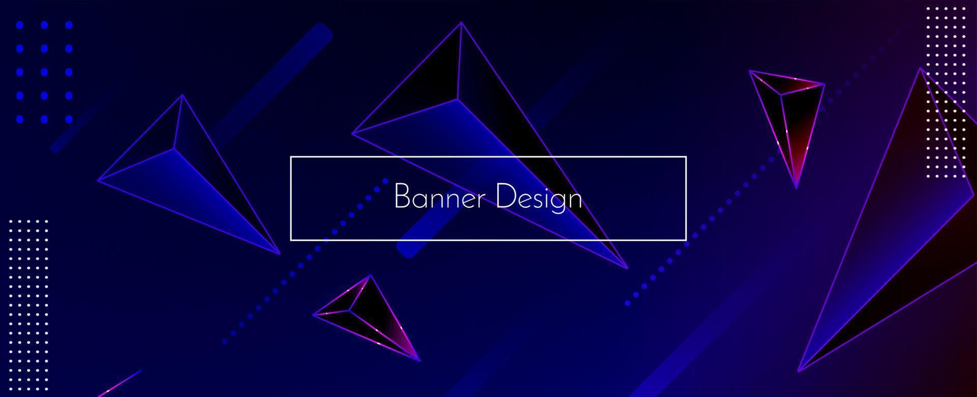 modern elegant abstrakt geometrisk elegant banner bakgrund vektor